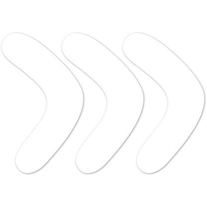 Lavender Teacher's Choice Boomerang Cut Outs 25 Pieces - White Educational / Learning