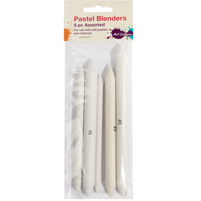 Light Gray Art Culture Pastel Blenders-Assorted Set (5 Pieces) Drawing Accessories