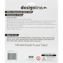 Lavender Design Line 3D Fabric Paint Set Glitter 37mL (6 Pack) Fabric Paints And Dyes