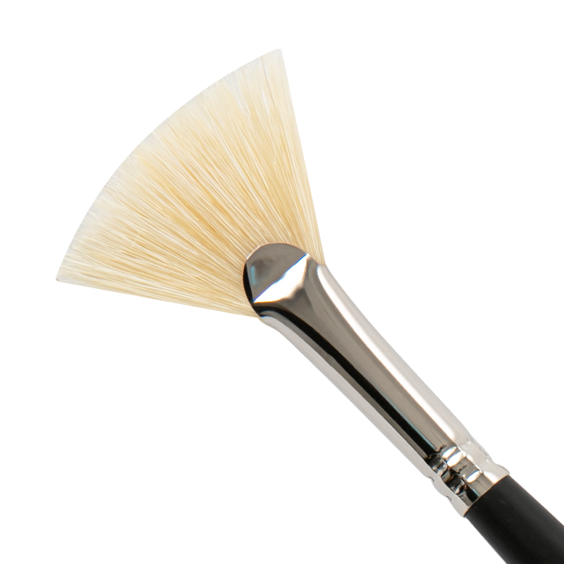 Dark Slate Gray Artist First Choice Brush Fan Hog Hair Size 10 Brushes