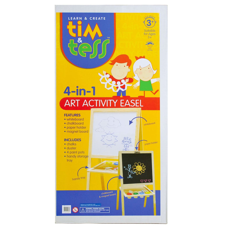 Gold Tim & Tess Activity Easel 4 in 1 Kids Easels