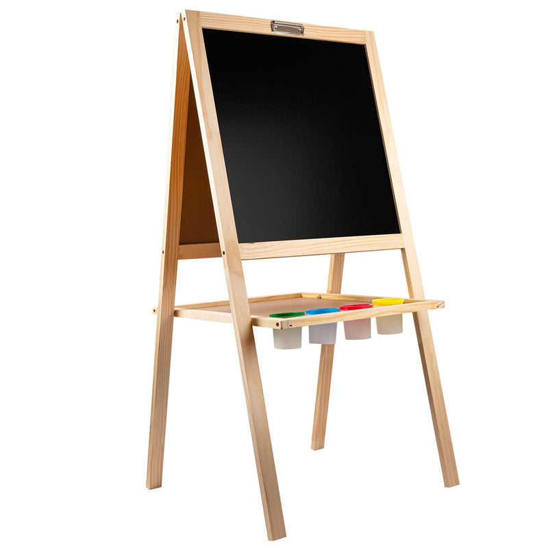 Saddle Brown Tim & Tess Activity Easel 4 in 1 Kids Easels