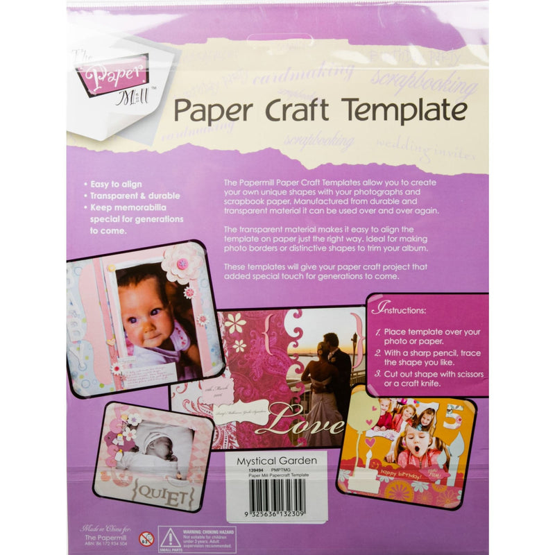 Orchid The Paper Mill Paper Craft Template Mystical Garden Stencils And Templates