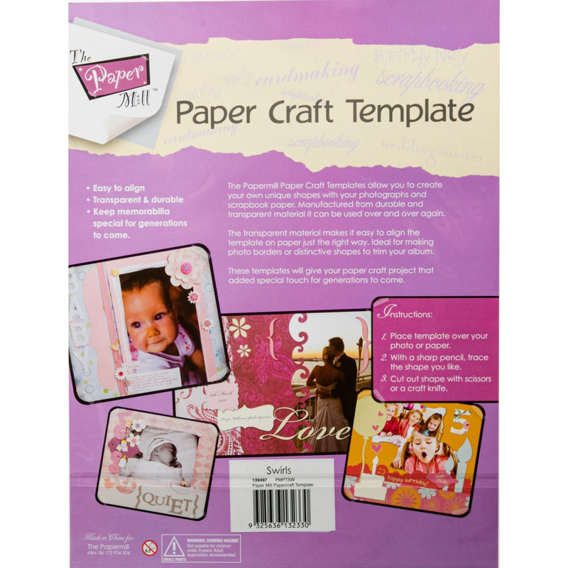 Orchid The Paper Mill Paper Craft Template Swirls Stencils And Templates