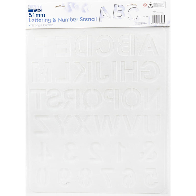Lavender The Art Studio Letters & Numbers Stencil 51mm Stencils And Templates
