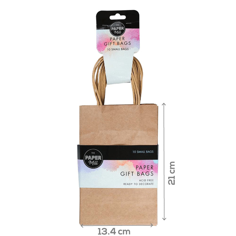 Rosy Brown The Paper Mill Paper Craft Bags Brown 10 Pieces Paper Bags