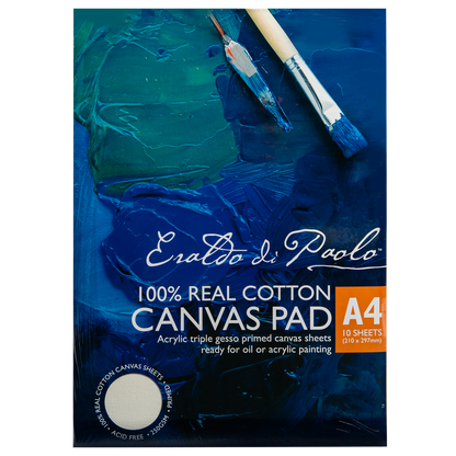 Midnight Blue Eraldo di Paolo Canvas Pad A4 250gsm 10 Sheets Canvas Pad