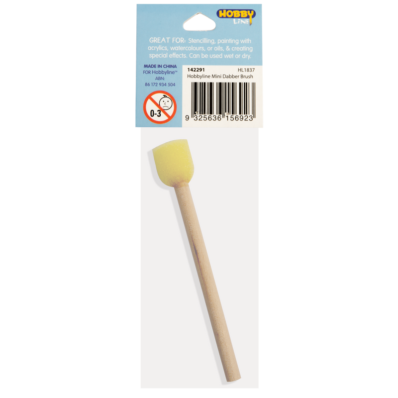 Light Gray Hobby Line Mini Dabber Brush Paint Brushes