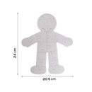 Light Gray Teacher's Choice Jigsaw Person Puzzle 5 Pieces Kids Paper Shapes