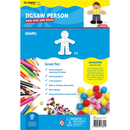 Dodger Blue Teacher's Choice Jigsaw Person Puzzle 5 Pieces Kids Paper Shapes