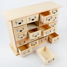 Antique White Urban Crafter Wooden 20 Drawer Storage Box 31 x 10 x 22cm Boxes