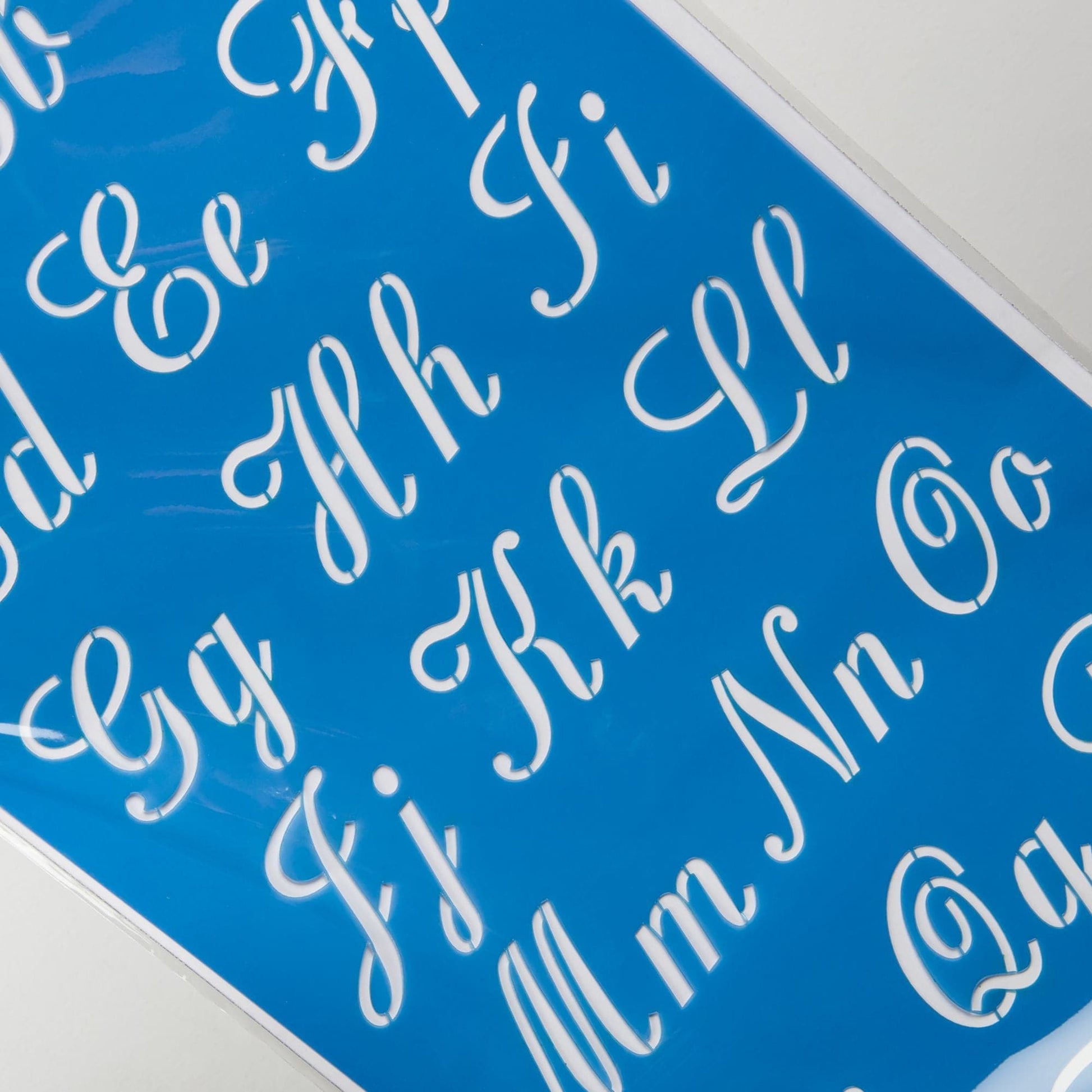 Dark Cyan Urban Artist Home Decor Stencil Alphabet Script Stencils and Templates