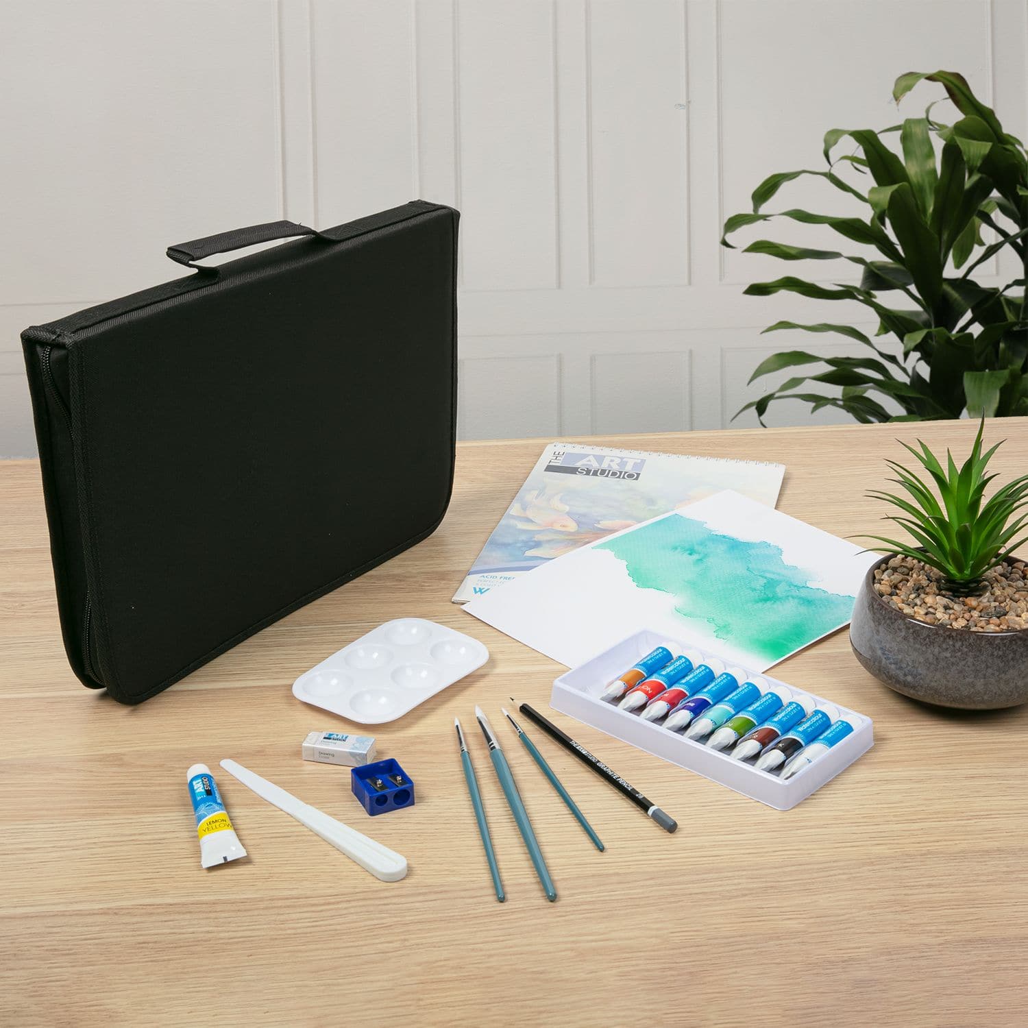 Gray The Art Studio Watercolour Painting Set Art Case Series Watercolour Painting Sets