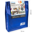 Dark Slate Blue The Art Studio Ultimate Sketch & Paint Art Bag (35 Pieces) Art Accessories