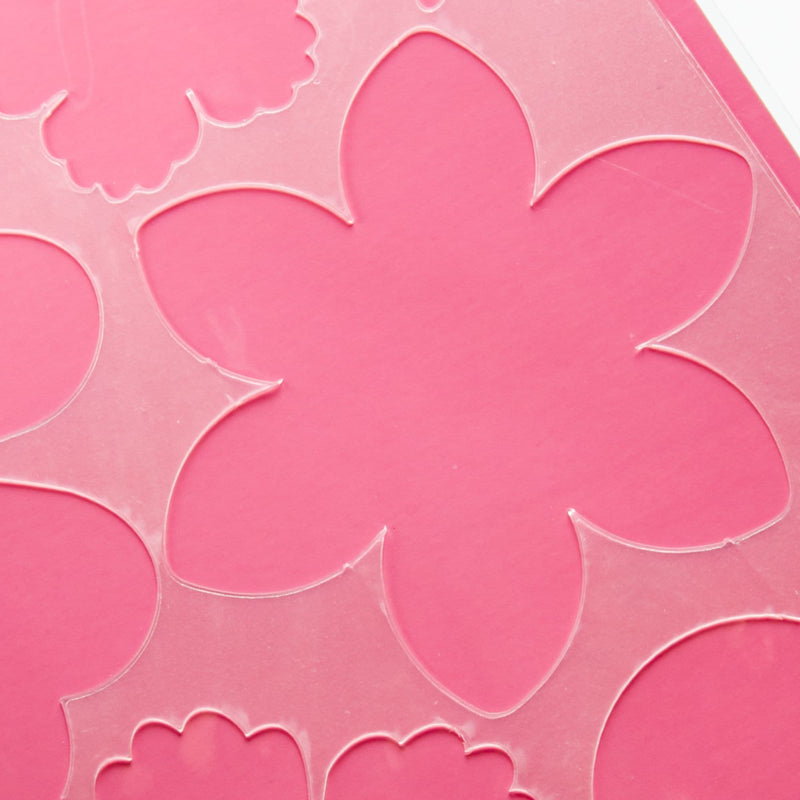 Light Coral The Paper Mill Paper Craft Template Flowers Stencils And Templates