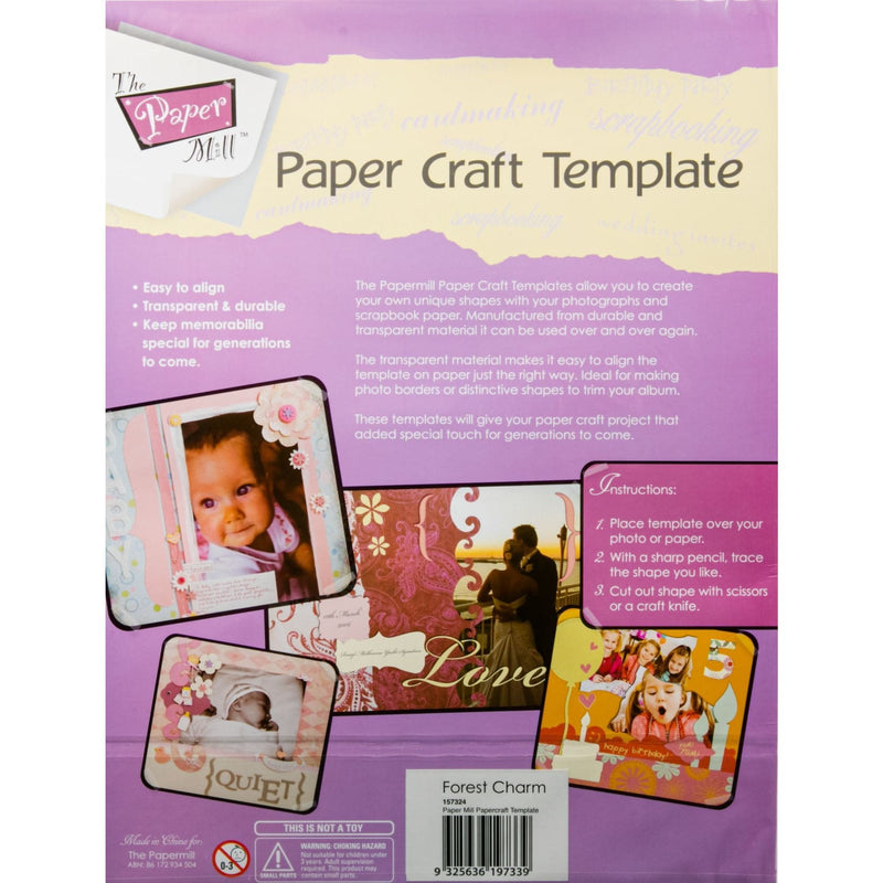 Thistle The Paper Mill Paper Craft Template Forest Charm Stencils And Templates