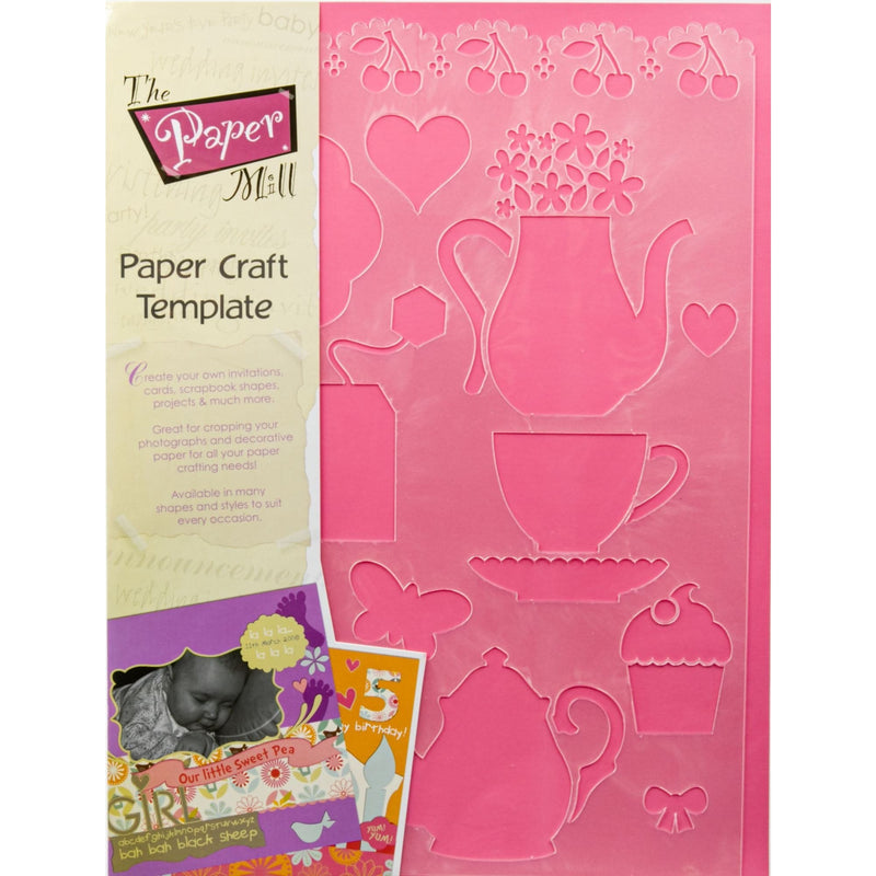 Pale Violet Red The Paper Mill Paper Craft Template Sweet Things Stencils And Templates