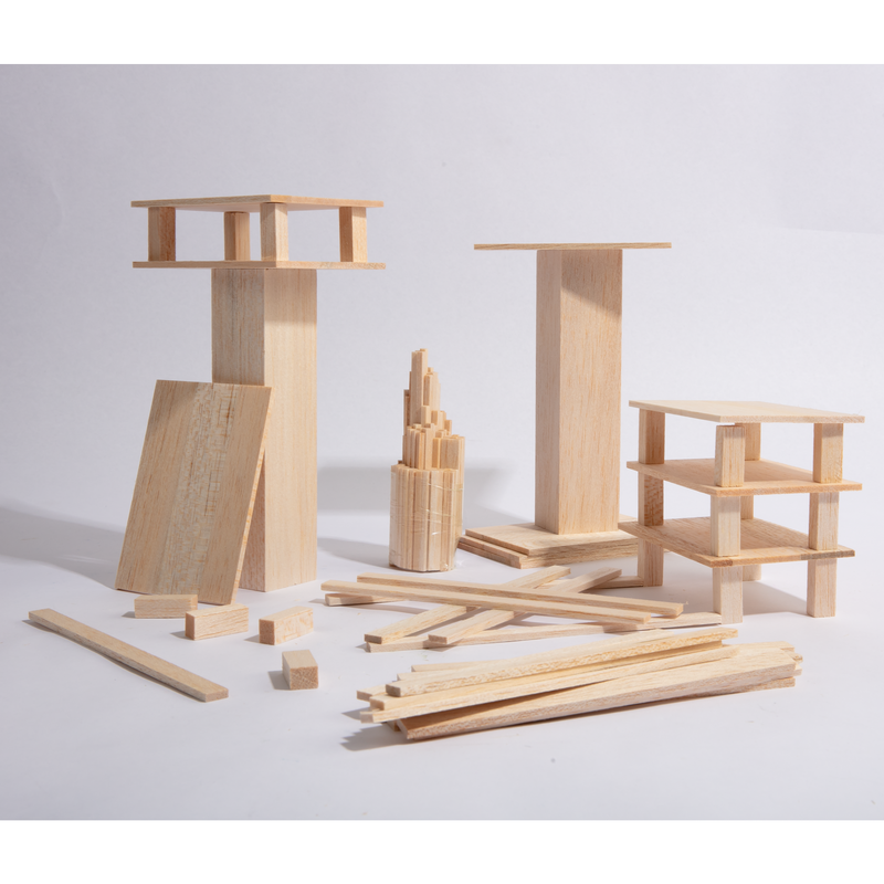 Balsa wood discount shapes