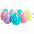 Turquoise Art Star Easter Assorted Plastic Fillable Eggs 12pc Easter