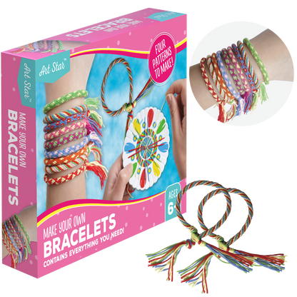 Rosy Brown Art Star Make Your Own Bracelets Activity Kit Kids Craft Kits