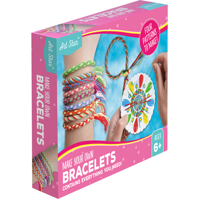 Pale Violet Red Art Star Make Your Own Bracelets Activity Kit Kids Craft Kits