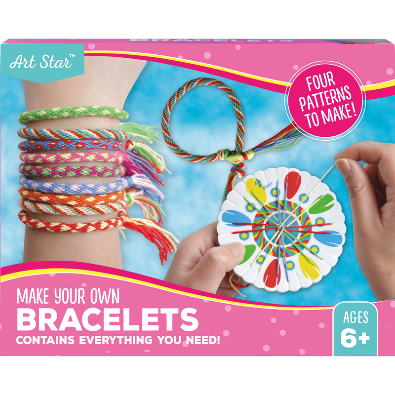 Rosy Brown Art Star Make Your Own Bracelets Activity Kit Kids Craft Kits