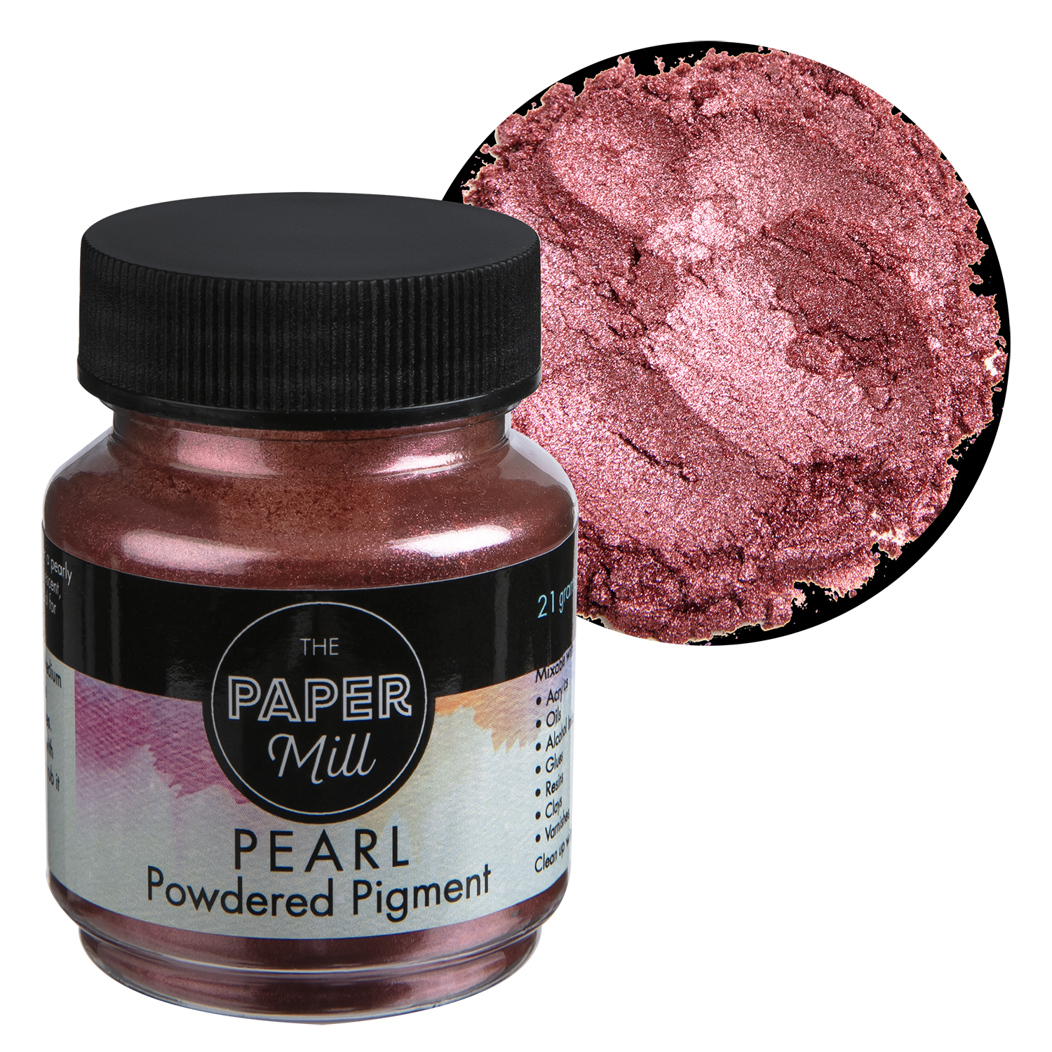 Dark Slate Gray The Paper Mill Pearl Powder Pigment 21g Metallic Rose 181955A Pigments