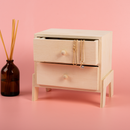 Tan Urban Crafter 2 Drawer Free-standing Chest 18.5x12.5x17.5cm All Woodcraft