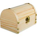 Tan Urban Crafter Mini Panelled Treasure Chest Box 13 x 8 x 8cm Boxes