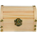 Tan Urban Crafter Mini Panelled Treasure Chest Box 13 x 8 x 8cm Boxes