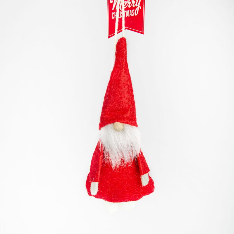 Red Make A Merry Christmas Christmas Hanging Gnome Red Christmas