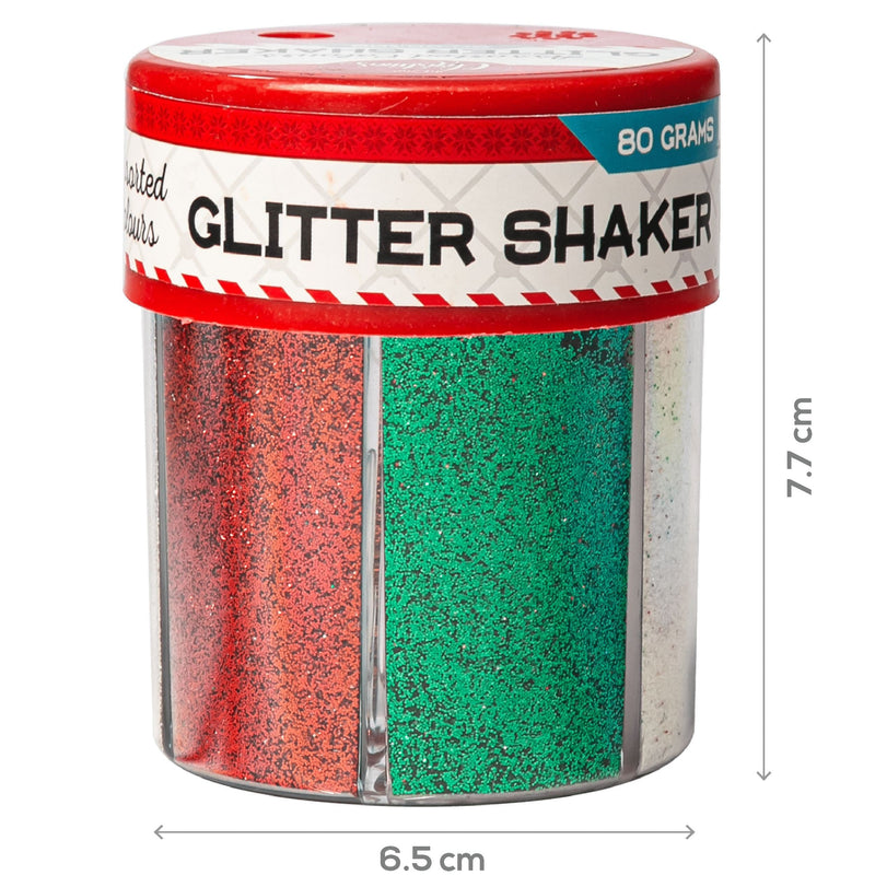 Sea Green Art Star Asst Colour Glitter Shaker 80G Christmas