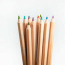 White Smoke Art Star Rainbow Multi Coloured Jumbo Pencils (10 Pack) Kids Pencils