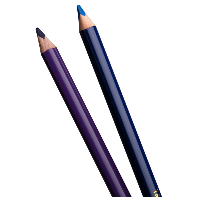 Midnight Blue Art Star Jumbo Triangular Grip Coloured Pencils (12 Pack) Kids Pencils