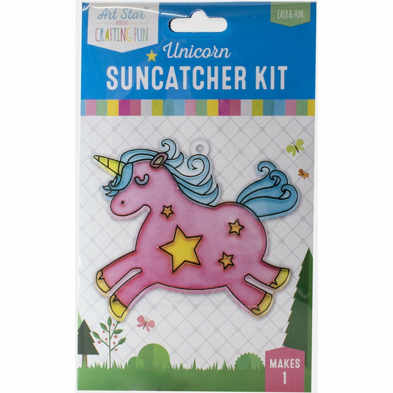 Rosy Brown Art Star Unicorn Suncatcher Kit Kids Craft Kits