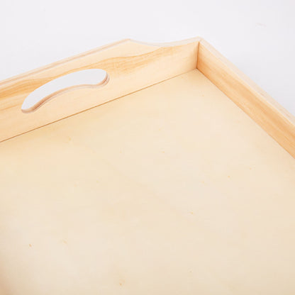 Bisque Urban Crafter Rectangular Wooden Tray 35.5x28.6x6.6cm Trays