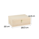 Wheat Urban Crafter Rectangular Pine Gift Box with Latch 30x22x12cm Boxes