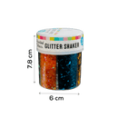 Black Art Star Chunky Glitter Shaker Assorted Colours 80g Glitter