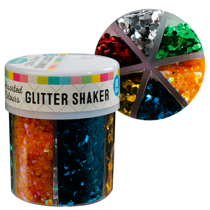 Tan Art Star Chunky Glitter Shaker Assorted Colours 80g Glitter