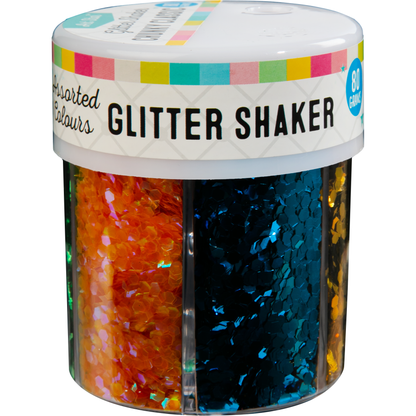Black Art Star Chunky Glitter Shaker Assorted Colours 80g Glitter
