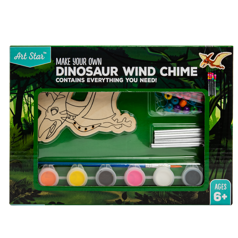 Tan Make Your Own Magical Dinosaur Wind Chime Activity Kids Craft Kits