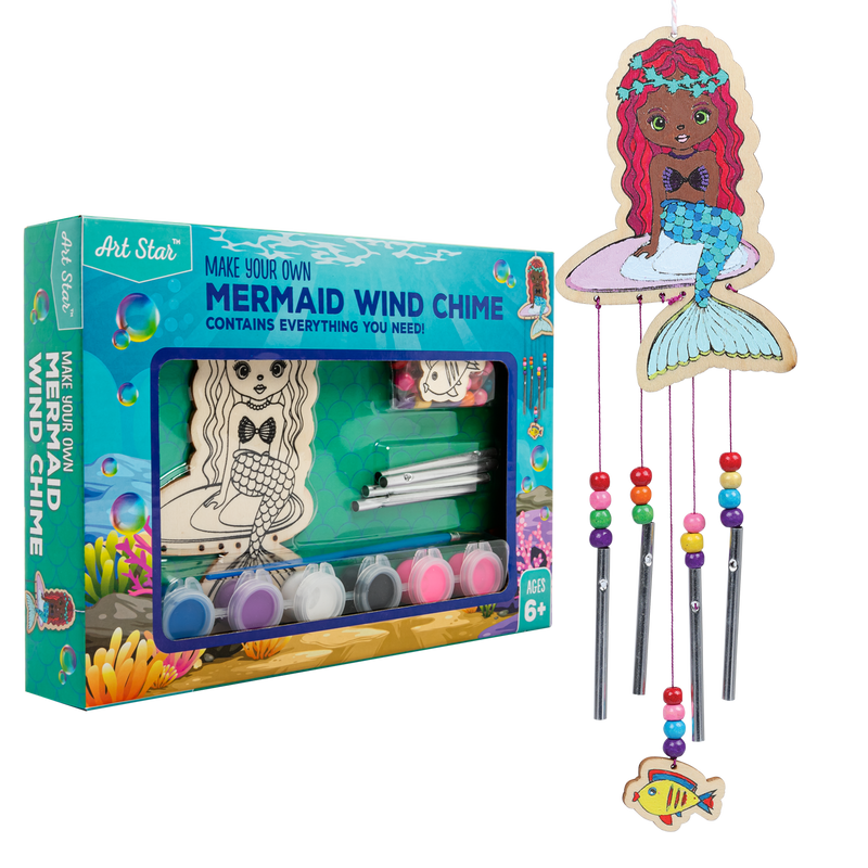 Steel Blue Make Your Own Magical Mermaid Wind Chime Activity Kids Craft Kits