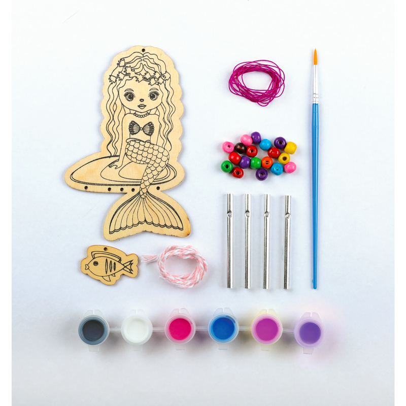 Lavender Make Your Own Magical Mermaid Wind Chime Activity Kids Craft Kits