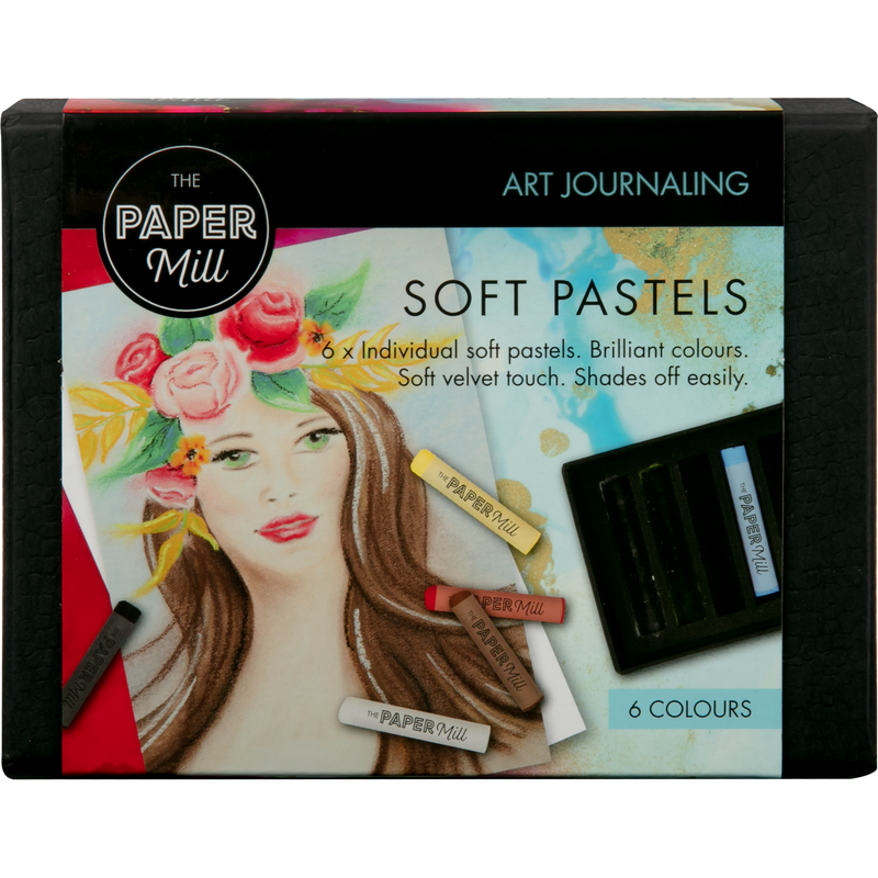 Dark Gray Paper Mill Soft Pastels 6pc Pastels & Charcoal