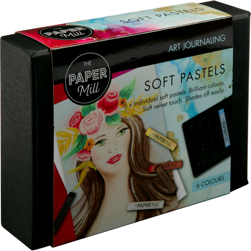 Black Paper Mill Soft Pastels 6pc Pastels & Charcoal