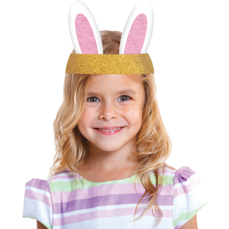 Thistle Art Star Easter Printed Easter Bunny Headband 12pc Easter