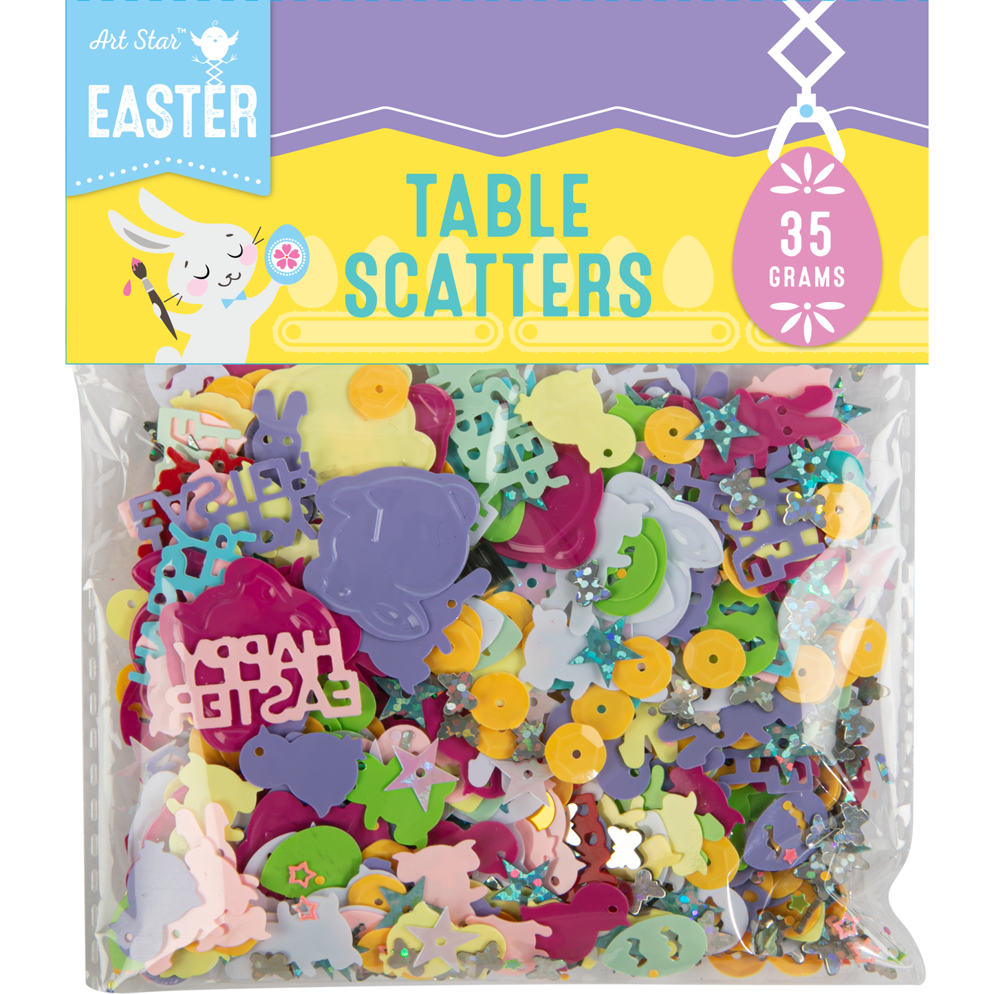 Gray Art Star Easter Table Scatters 30g Easter