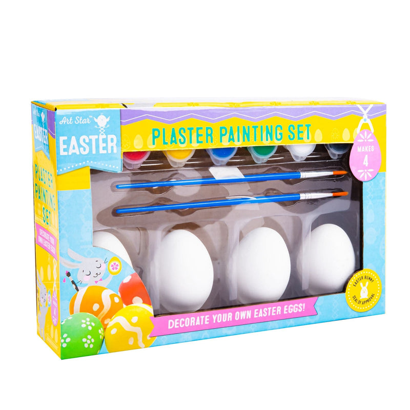Salmon Art Star Easter Decorate Your Own Plaster Easter Eggs Makes 4 Easter