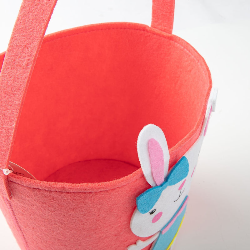 Tomato Art Star Easter Felt Hunt Basket Rabbit Pink Easter