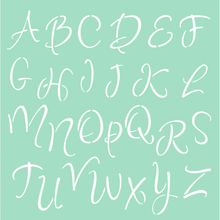 Light Blue The Paper Mill Decorative Stencils 25 x 25cm Millie Uppercase Stencils And Templates